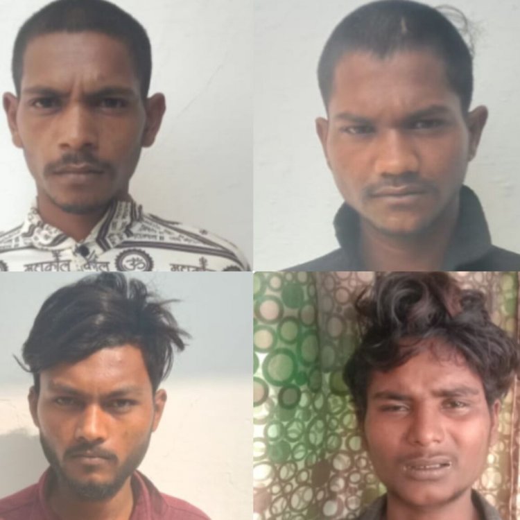 अमरपाटन पुलिस ने पकड़े 4 चोर:घर मे सेंध लगा कर जेवरात चुराने वाले गिरफ्तार, मोटर पंप चुराने वाले भी पकड़ाए