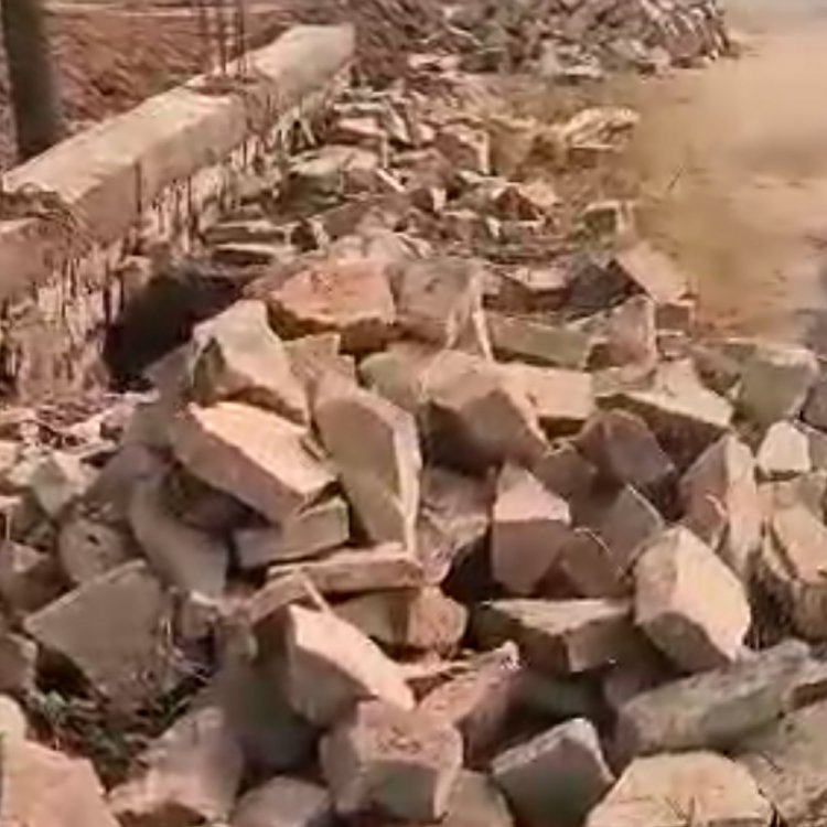 कैलारस के कोढेरा गांव में नाले पर विवाद:सरपंच व ग्रामीणों का आरोप- तेल मिल मालिक ने नाले के लिए नहीं छोड़ी जगह