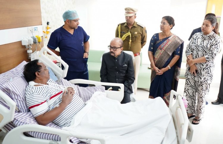 रायपुर : राज्यपाल श्री डेका ने केबिनेट मंत्री श्री नेताम का हालचाल जाना. 