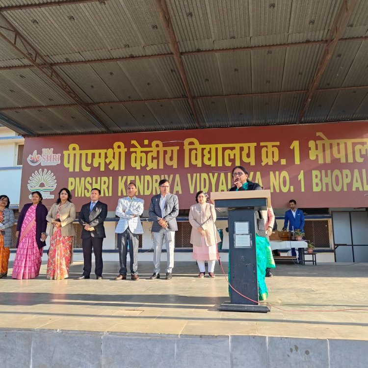 पीएमश्री केंद्रीय विद्यालय-1 भोपाल का वार्षिक निरीक्षण:निरीक्षण पैनल ने कहा-स्मार्ट क्लास और डिजिटल लाइब्रेरी का उपयोग बढ़ाएं