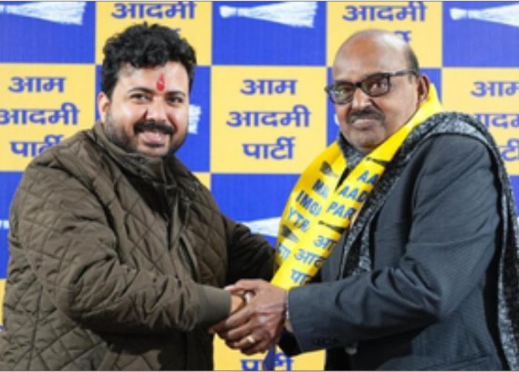 समाजसेवी दुलीचंद गर्ग के बेटे विनोद गर्ग आम आदमी पार्टी में हुए शामिल