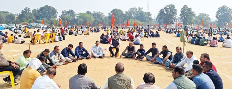 आरएसएस स्थापना शताब्दी वर्ष में शाखा संगम कार्यक्रम.