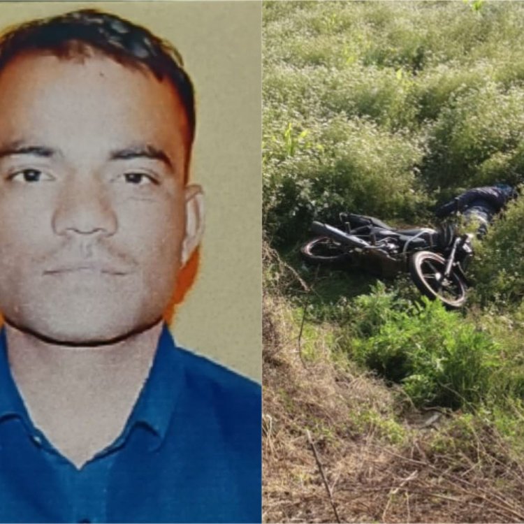 सड़क हादसे में बाइक सवार युवक की मौत:शादी से लौटते समय हुआ हादसा, गुना के टोल प्लाजा का एम्बुलेंस ड्राइवर था